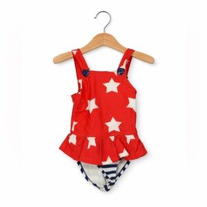 Ruum Kids Patriotic Red, White and Blue Swim Suit. Great Condition. 3t. Beach